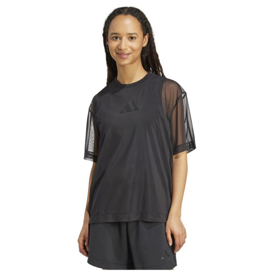 Adidas Γυναικεία κοντομάνικη μπλούζα All SZN Soft Lux Mesh Tee